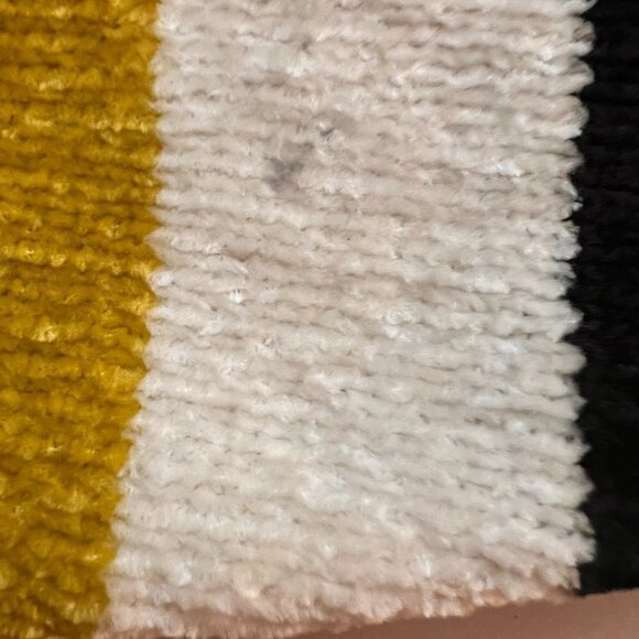 Express Striped Chenille V-Neck Sweater - Picture 9 of 9